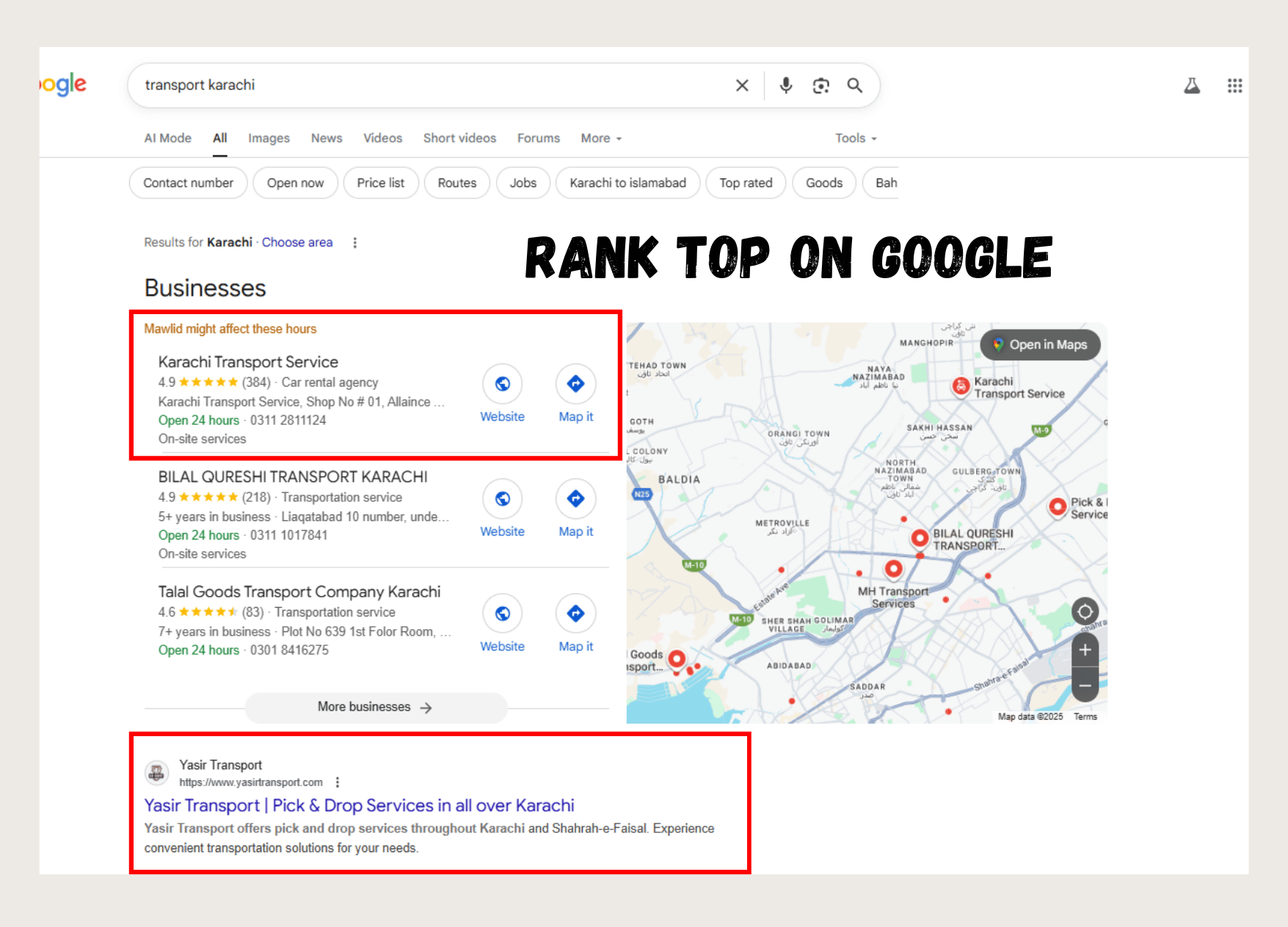 SEO Results Portfolio - High Google Ranking Case Study